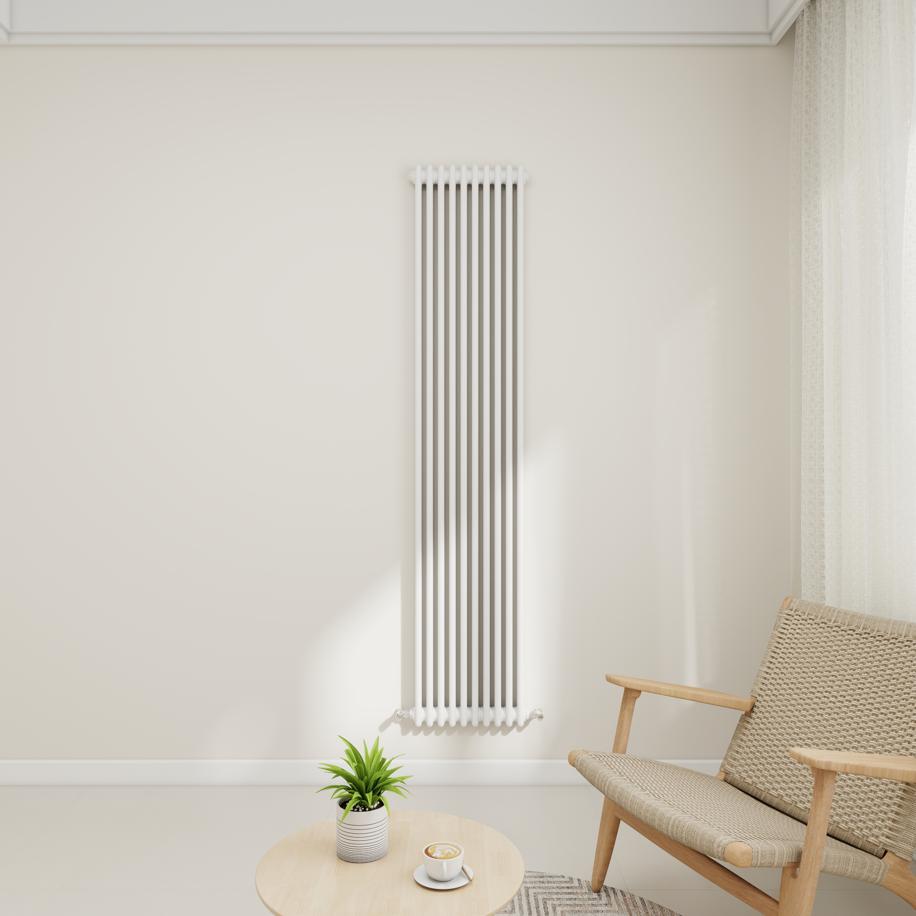 STECHHOMES Traditional Cast Iron Style Column Radiator | Vertical 2 & 3 Column Central Heating Rad