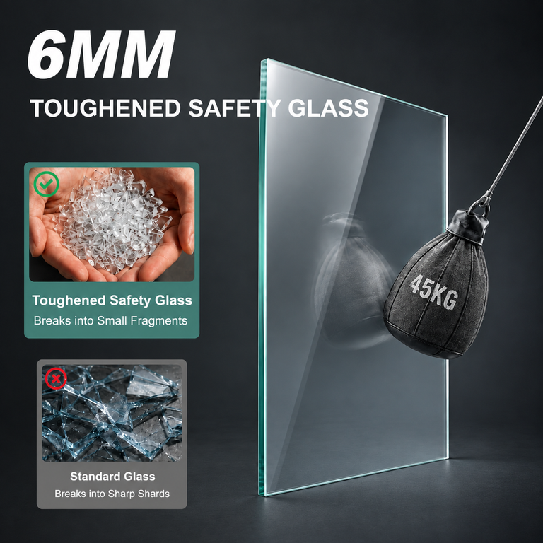 bath screen glass