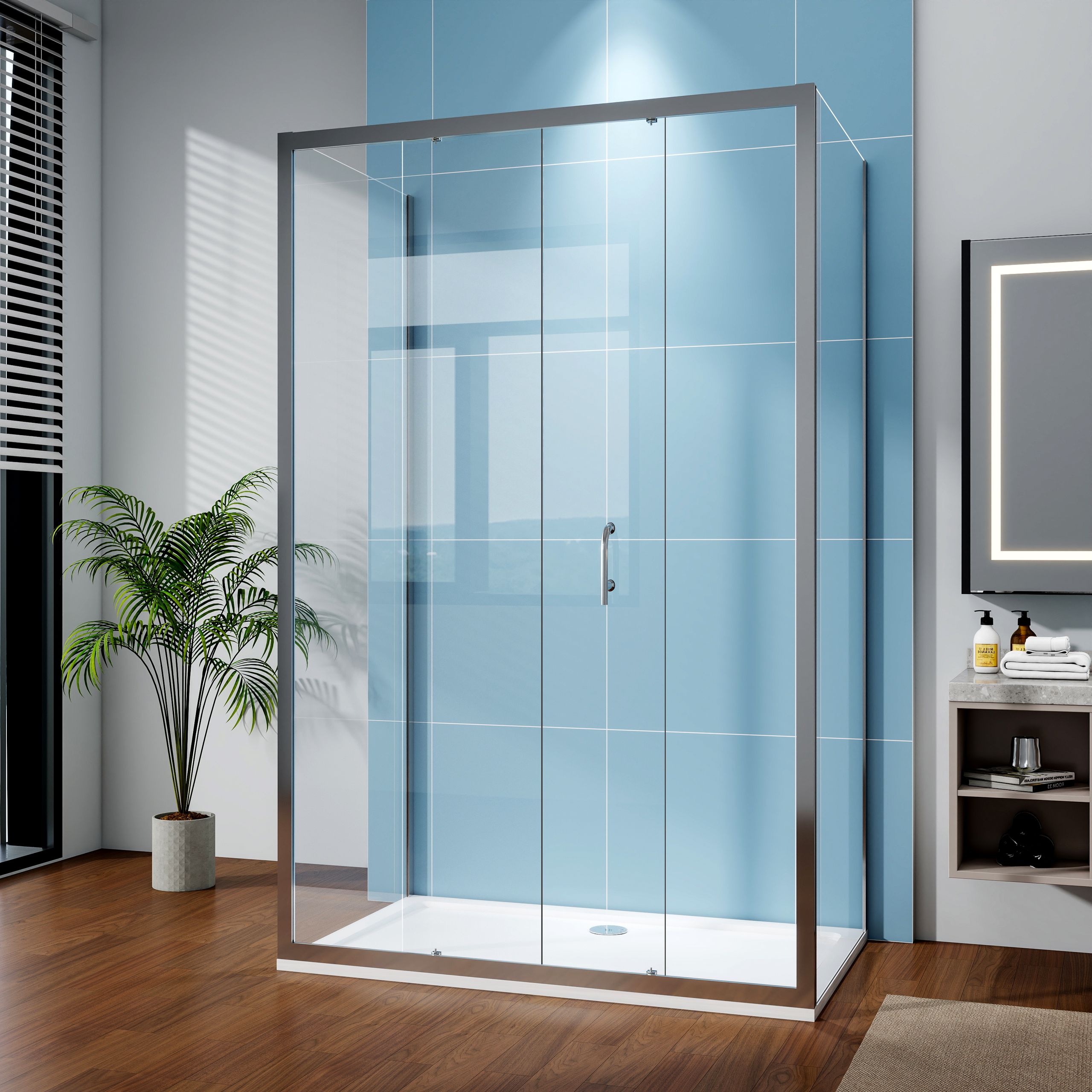 Sliding Door Shower Enclosure front view