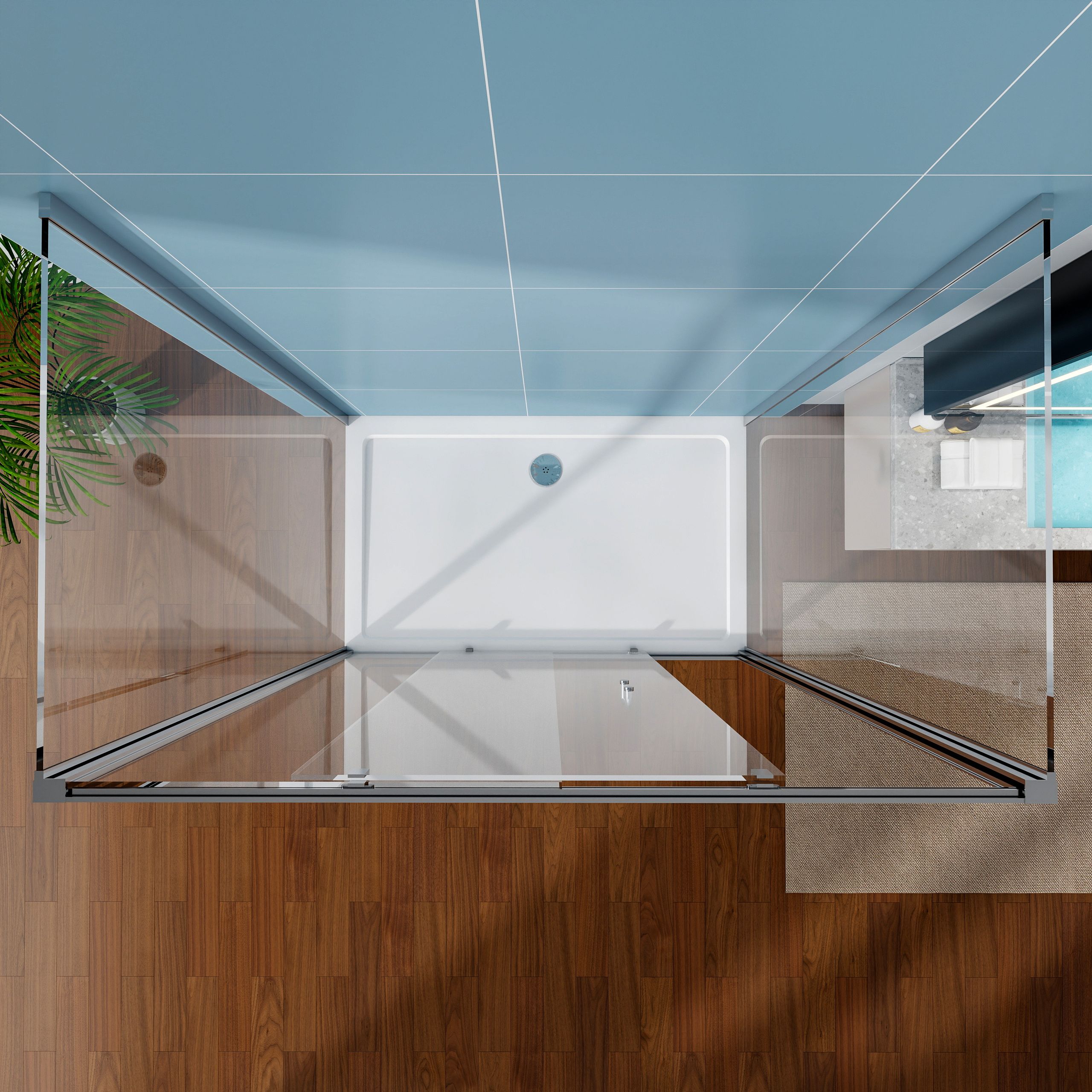 Sliding Door Shower Enclosure view