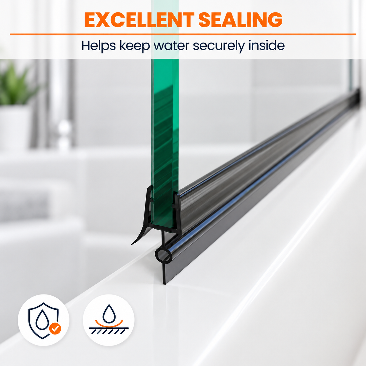 bath screen seal black