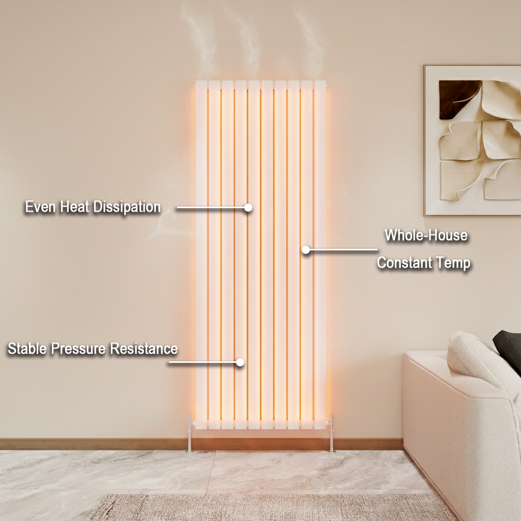 Images showcasing the key features of the Flat Panel Radiator