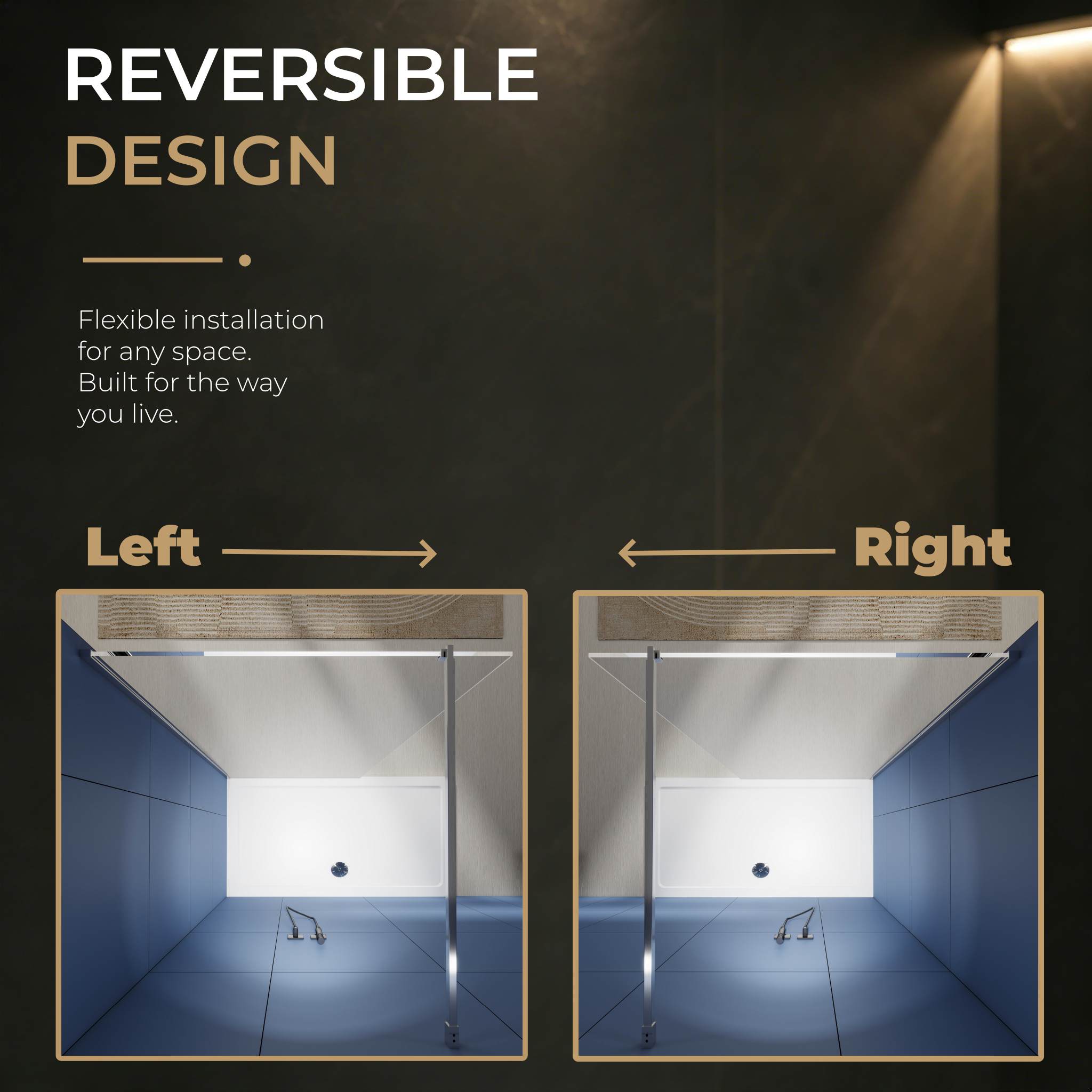 walk in reversilble -new