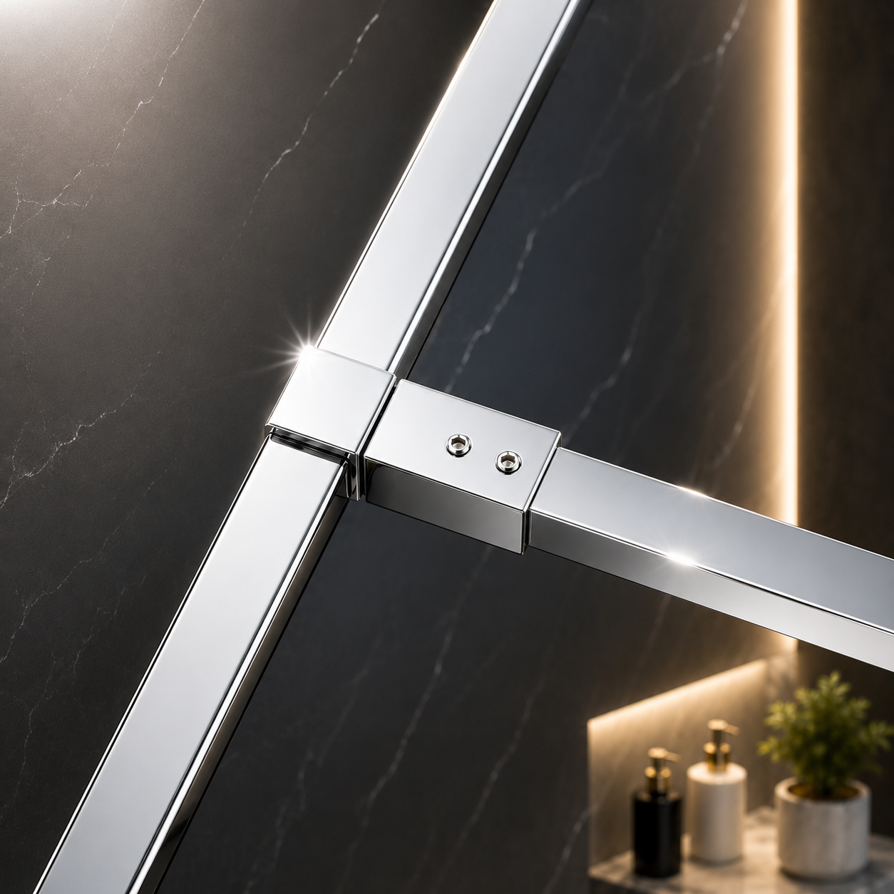 walkin glass with end glasstbar